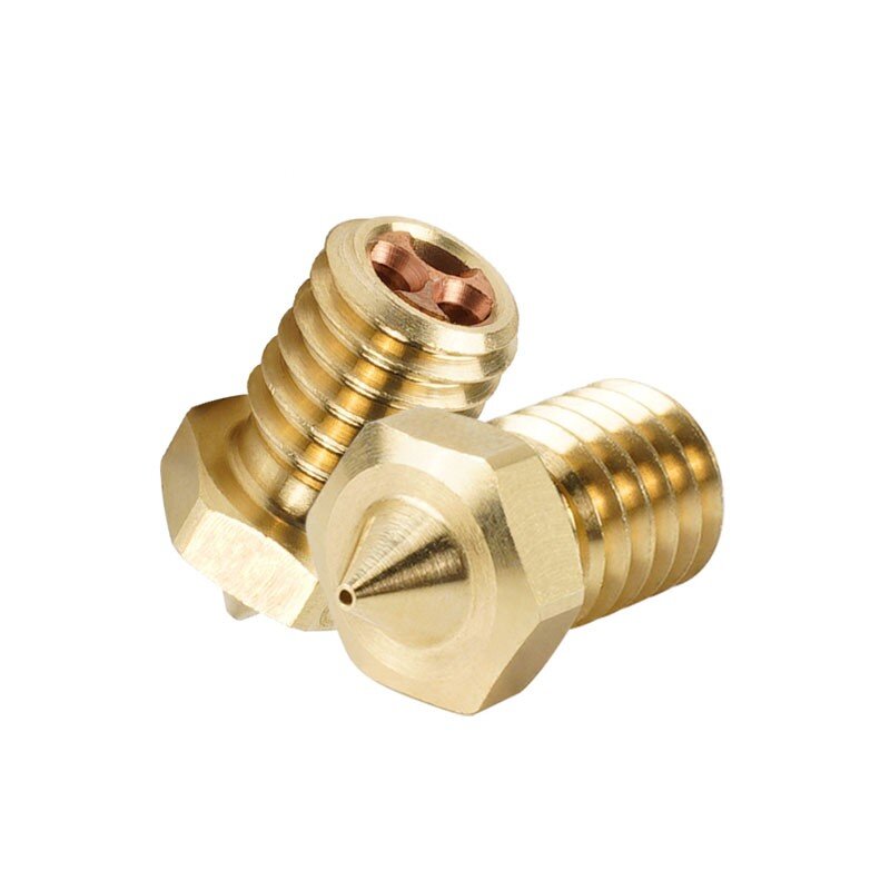 3D Printer Nozzle E3D V6 Clone CHT Nozzle M6 High Flow Copper For 1.75MM Filament Brass Copper Print Head 0.4mm 0.6mm 0.8mm